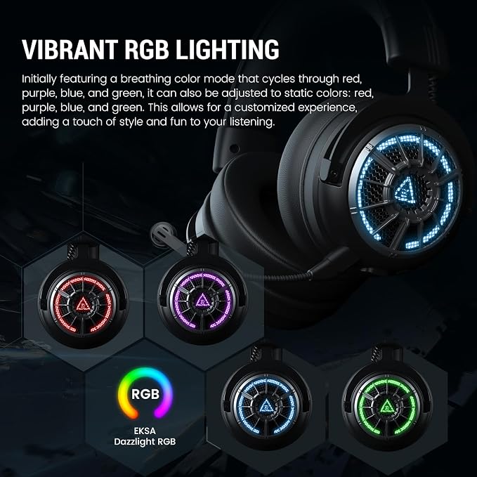 EKSA Wireless Gaming Headset for PS5, Gaming Headphones - Image 9
