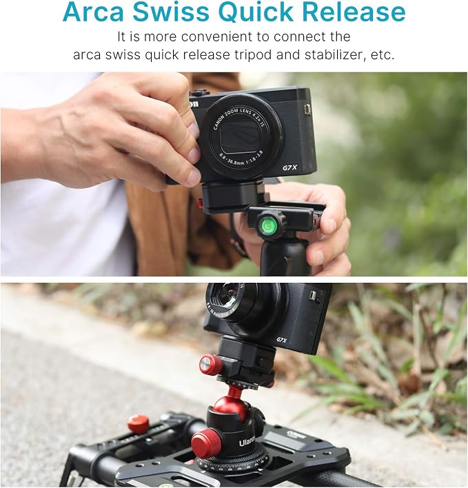 Upgrade Claw Quick Release Plate Camera Mount w Arca Swiss Slot, 1/4" Screw - Image 3