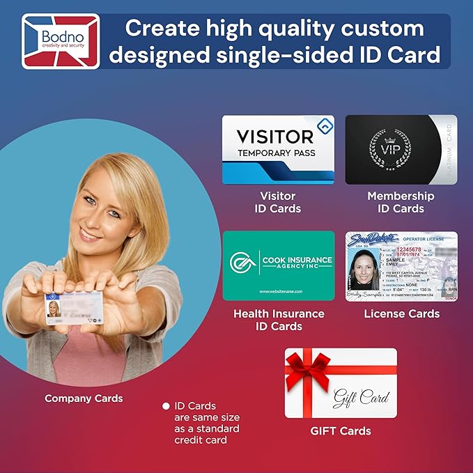 Bodno Magicard Pronto ID Card Printer & Complete Supplies Package ID Software - Image 3