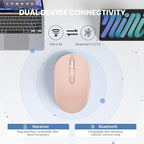 TECKNET Bluetooth Wireless Mouse, Compact & Portable, Silent Click, Ergonomic - Image 2