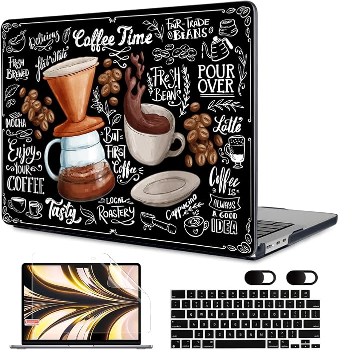 MEEgoodo Case for M4/M3/M2 MacBook Air 13.6 inch Case 2025 2024 2022, Fit Model by MEEgoodo