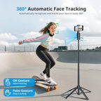 Auto Face Tracking Tripod, 360° Rotation Follows Your Movement, Phone Holder - Image 2