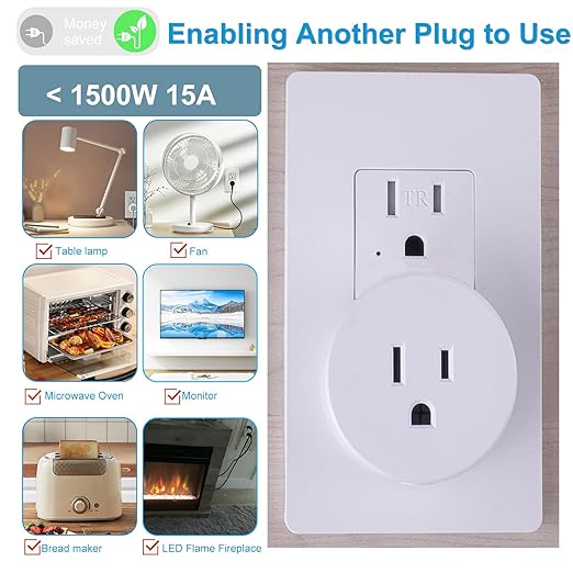Remote Switch Outlet, Wireless On/Off Light Switches Wall Mounted, TUV List - Image 7