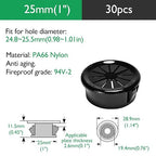 30PCS Cable Grommets, Wire Hole Cover Insert - Image 9