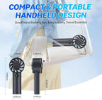 2025 Portable Handheld Ice Fan, Turbo Cooling Fans, 100 Gear Hurricane Wind - Image 6