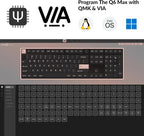 Keychron Q6 Max QMK/VIA Bluetooth Wireless /2.4 GHz/USB-C Wired Custom - Image 7