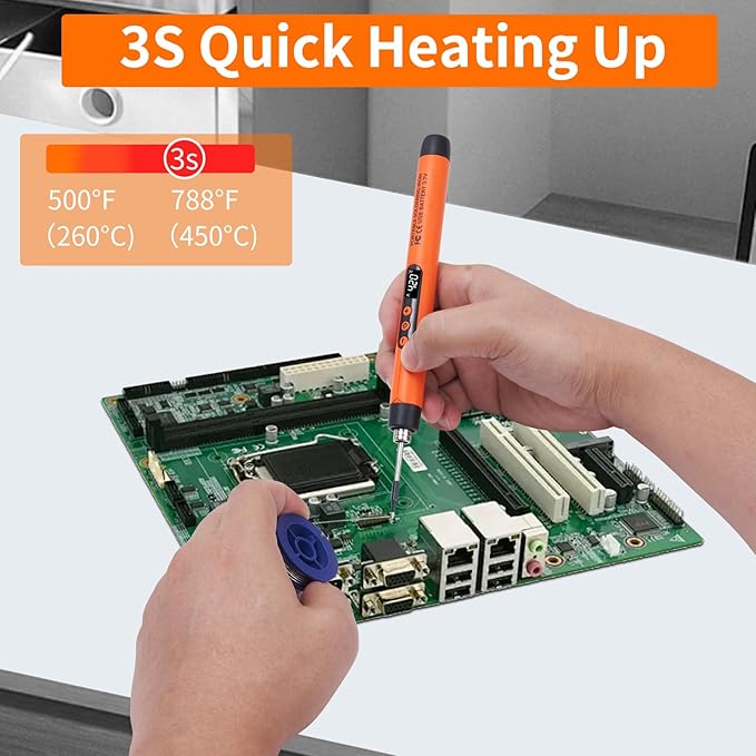 Rechargeable Soldering iron Kit, 1000mah USB Wireless Electric Soldering - Image 4