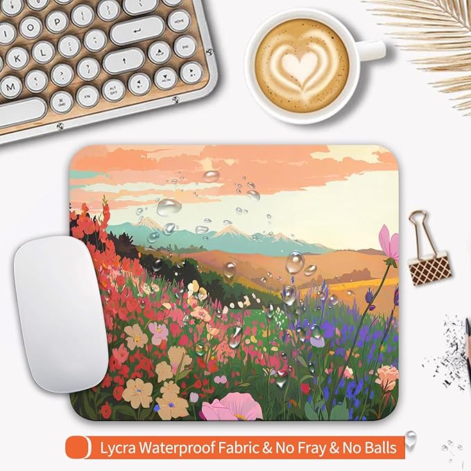 Square Mouse Pad Natural Scenery, Personalized Premium-Textured Custom Mouse - Image 3
