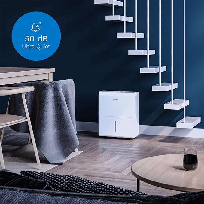 hOmeLabs 1, 500 Sq. Ft White Dehumidifier - Image 8