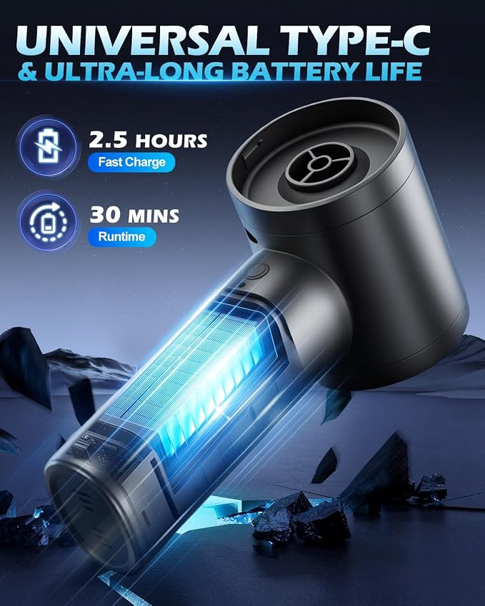 Handheld Car Vacuum Cleaner, 15000PA Car Vacuum Cleaner and Air Duster - Image 5