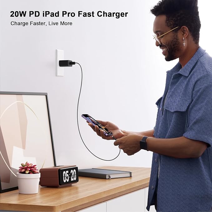 Matsusho iPhone 16 15 Charger Fast Charging 10 FT, 2 Pack 20W USB C Wall Charger - Image 8