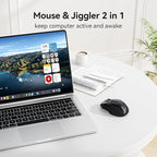 TECKNET Rechargeable Jiggler Wireless Mouse 4800 DPI Silent USB A & Bluetooth - Image 2