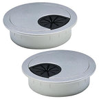 2 Pcs Desk Grommet 3-1/8" / 80 mm, Desk Cord Hole Cover, Cable Grommet ABS by EASYEAH