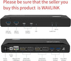 WAVLINK Universal USB C Laptop Docking Station Dual Monitors 5K/4K@60Hz - Image 2