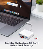 USB C SD Card Reader for Mac/MacBook/iPad/iPhone 15 Pro WNXSLOAD SD Card Adapter - Image 4