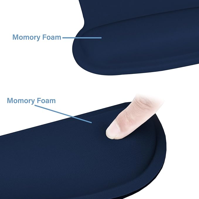 MOSISO Wrist Rest Support for Mouse Pad & Keyboard Set, Ergonomic Mousepad - Image 4