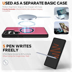 TUCCH Case for Galaxy S25 Ultra, 2 in1 Magnetic PU Leather Wallet Case Wrist - Image 4
