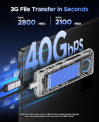 ORICO 40Gbps M.2 NVMe SSD Enclosure - Image 2
