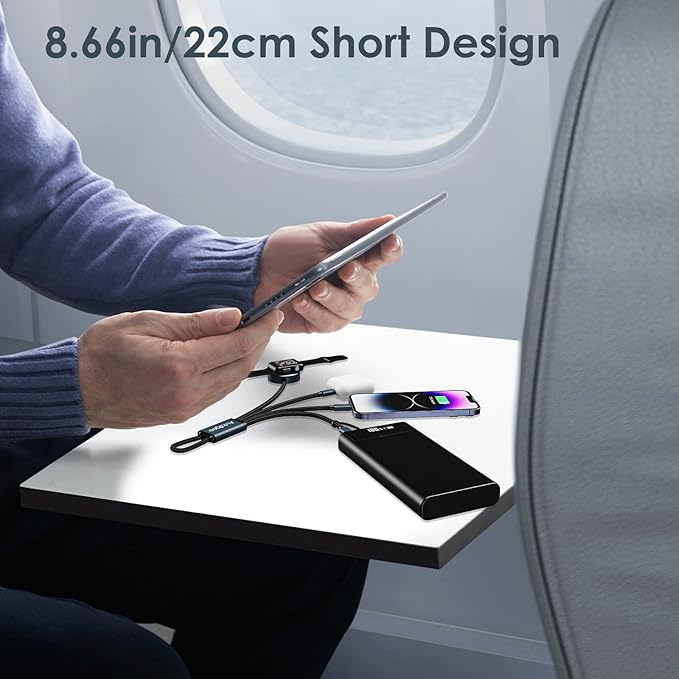 2Pack Short 8inch 3 in 2 Multi Charging Cable - Image 6