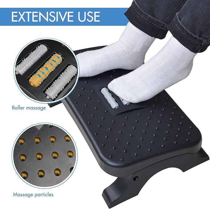 Scalebeard Under Desk Footrest, Ergonomic Foot Stool - Image 5