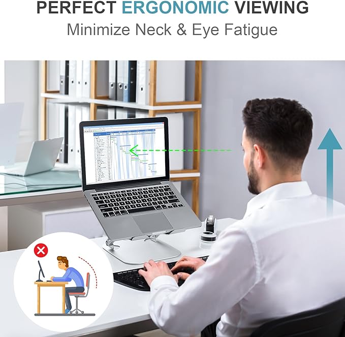 SHUWEI 360° Rotating Laptop Cooling Stand - Image 2