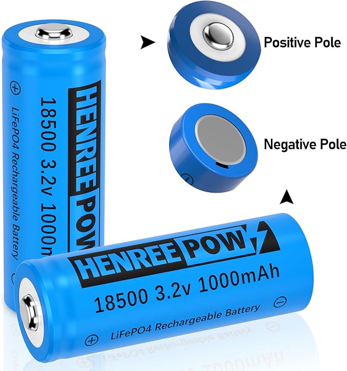 Henreepow 18500 3.2v LiFePo4 Rechargeable Battery, 3.2v LiFePo4 Rechargeable - Image 8