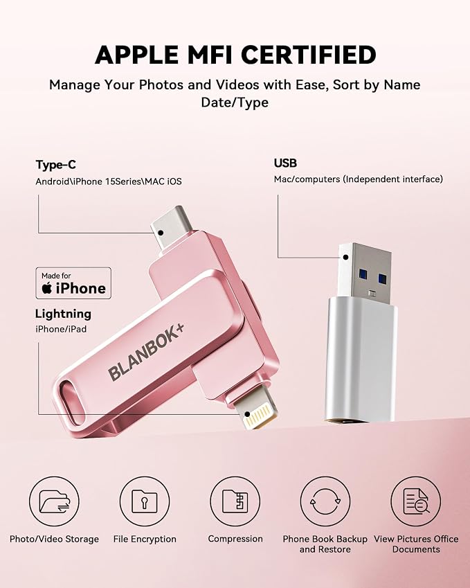 MFi Certified 256GB Flash Drive - Image 2