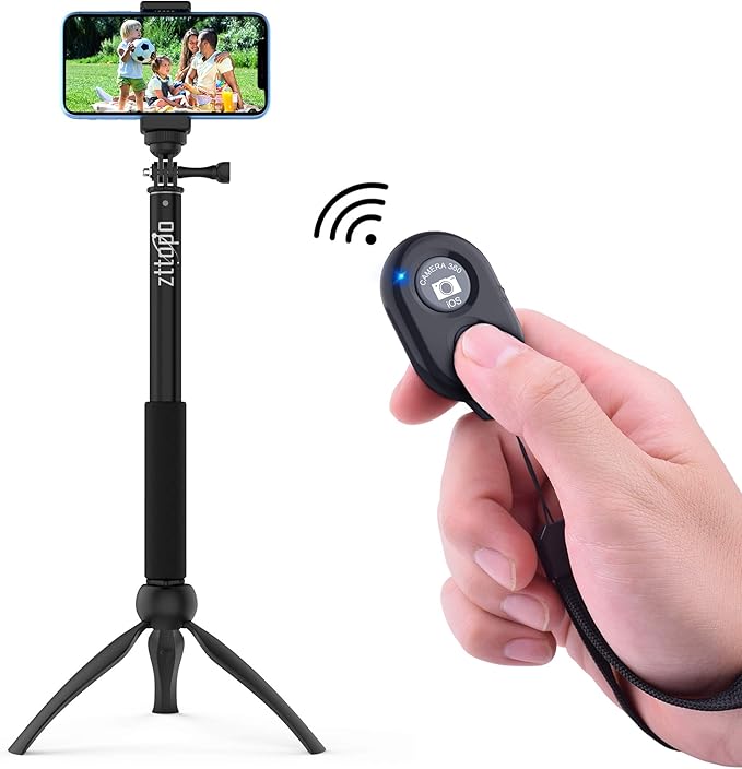 Wireless Camera Remote Shutter for Smartphones, Zttopo Wireless Phone Camera - Image 4