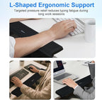 UnivoColors PostureUp L-Shaped Desk Long Wrist Rest Elbow, Memory Foam - Image 4