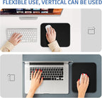 Black Mouse Pad, Nice and Cute Mouse Pad, Splash-Proof Textured 10.2 x 8.2Inch - Image 2