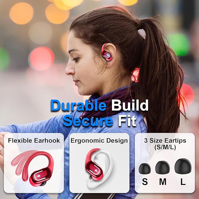 Wireless Earbud, 75Hrs Bluetooth 5.4 Headphones IP7 Waterproof - Image 4