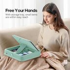 KDD Tablet Pillow Stand with Storage, Foldable iPad Holder - Image 2