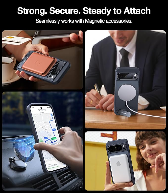 TORRAS Magnetic & Stand for Google Pixel 9 Pro XL Case, Fit for MagSafe - Image 3