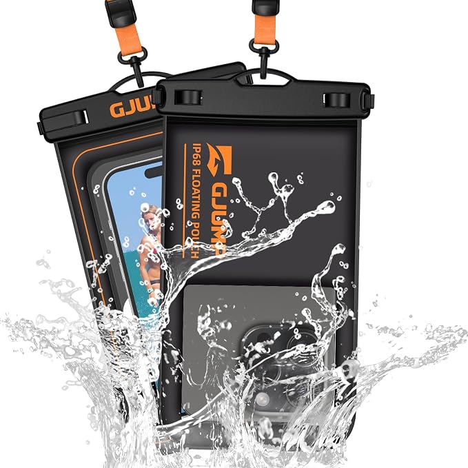 2 Pack Floating Waterproof Phone Pouch, Essential by GJUMP