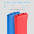 Miady 2-Pack 10000mAh Dual USB Portable Charger, Type-C Fast Charging Power Bank - Image 3