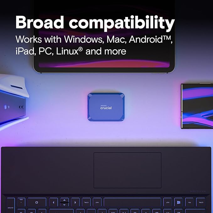 Crucial X10 4TB Portable SSD, USB 3.2 USB-C, External Solid State Drive - Image 5