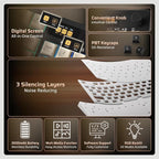 LTC Nimbleback NB1041 PRO Wireless Mechanical Keyboard w/Display Screen & Knob - Image 2