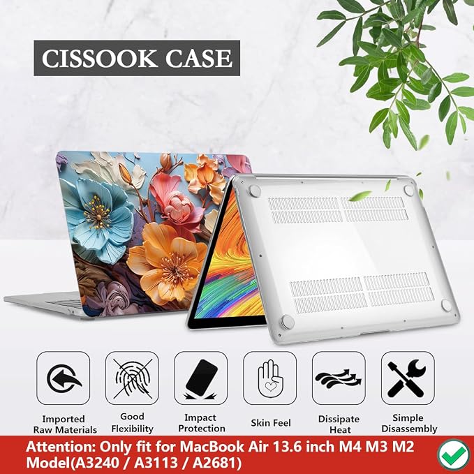 CISSOOK for MacBook Air 13 inch M2 M3 M4 Case 2022 2023 2024 2025 Release - Image 6