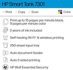 HP Smart Tank 7301 Wireless All-in-One Refillable Ink Tank Printer, Copier - Image 3
