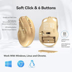 TECKNET Wireless Mouse, 2.4G Ergonomic Optical Mouse, Computer Mouse - Image 6