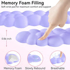 Cloud Wrist Rest for Computer Keyboard, 4-in-1 Memory Foam Leather Cloud - Image 4