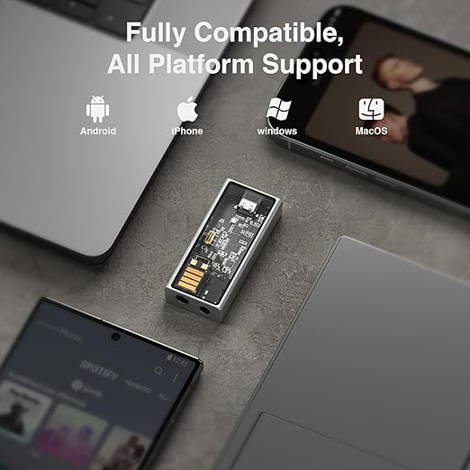 Questyle M15C Headphone Amplifier Portable USB DAC Amps 32Bit/384kHz DSD256 - Image 5