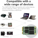 Transcend 128GB mSATA SSD with Dram Cache, Mini SATA III 6G/s Internal Solid - Image 8