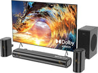 Hiwill 4.1ch Sound Bar with Dolby Atmos, 300W Sound Bar by Hiwill