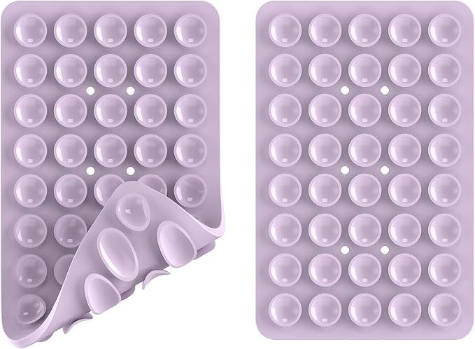 2PACK Silicone Double Sided Suction Phone Case Mount, Detachable Hands Free & - Image 3