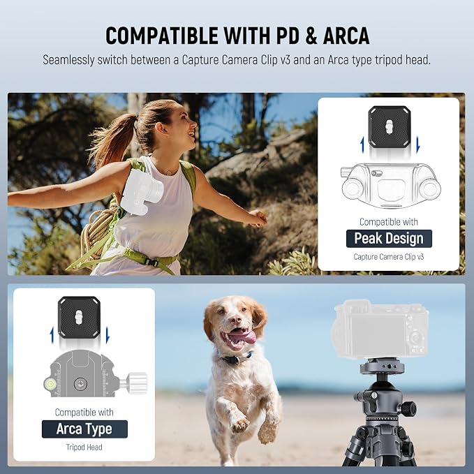 NEEWER LITETRIP LT07 61" Aluminum Travel Camera Tripod, Portable Stand - Image 6