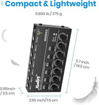 Moukey Audio Mixer, DC 5V, 6 Stereo Ultra, Low Noise 6 Channel Line Mixer - Image 7