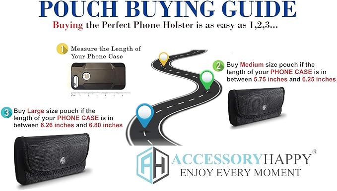AH Military Grade Nylon Cell Phone Belt Holder - Image 3