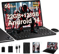 Android Tablet with Keyboard, 10 inch Android 14 Tablets 22GB+128GB, Octa-Core by AOCWEITech