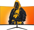 CRUA 32" Curved Gaming Monitor, 2K QHD 2560x1440P, 144Hz/165Hz Computer Monitors - Image 2